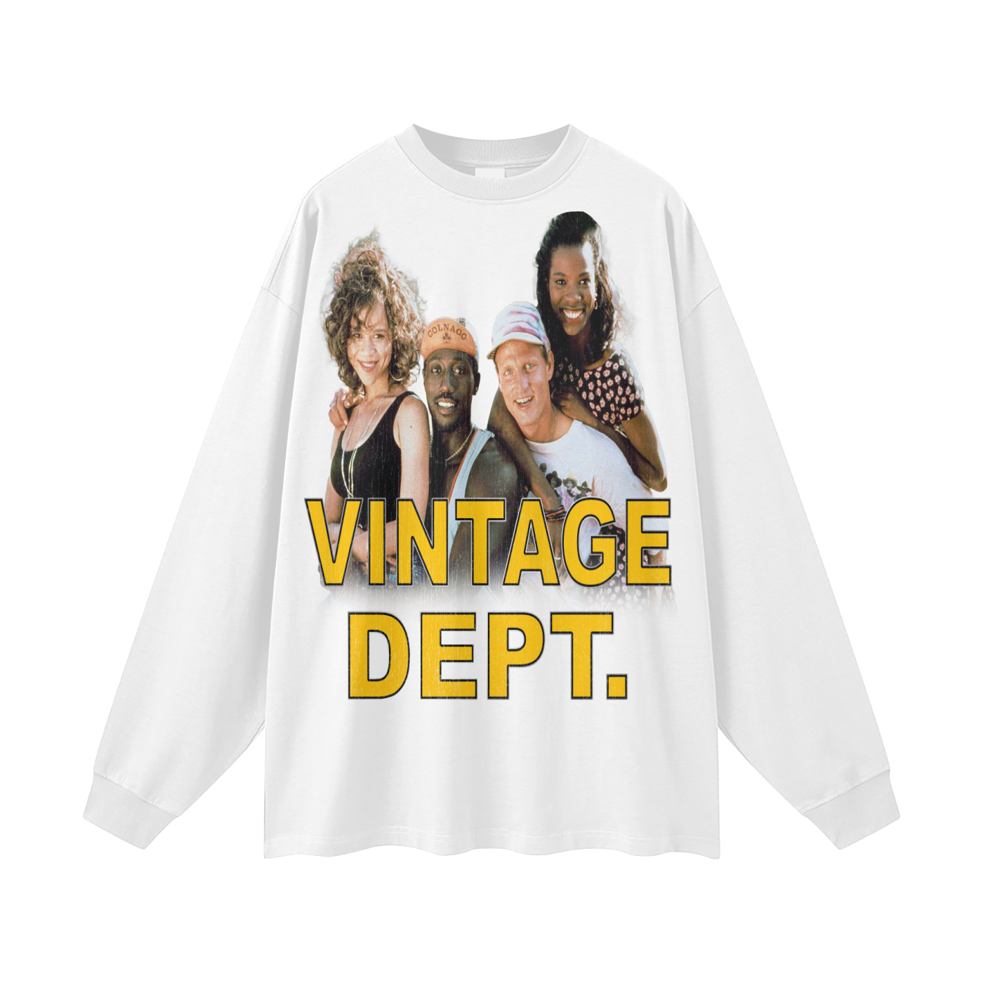 WHITE MAN CANT JUMP FAMILY Long Sleeve Tee