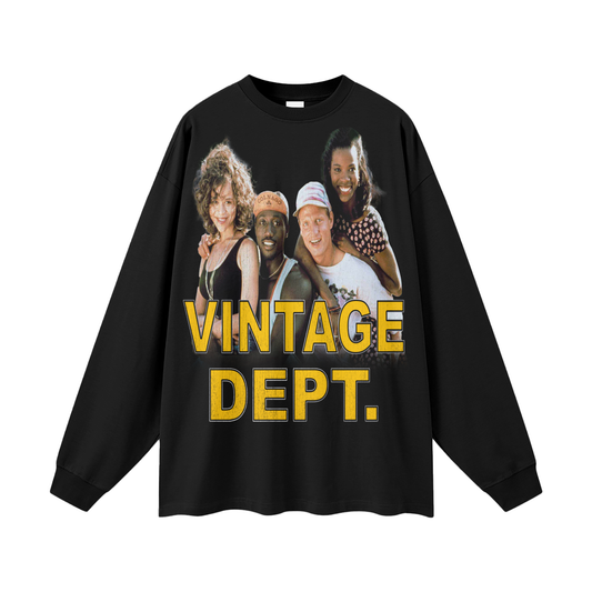 WHITE MAN CANT JUMP FAMILY Long Sleeve Tee